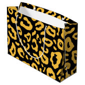 Cute Leopard Print Groot Cadeauzakje (Achterkant Gekanteld)