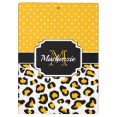 Cute Leopard Print Klembord (Achterkant)