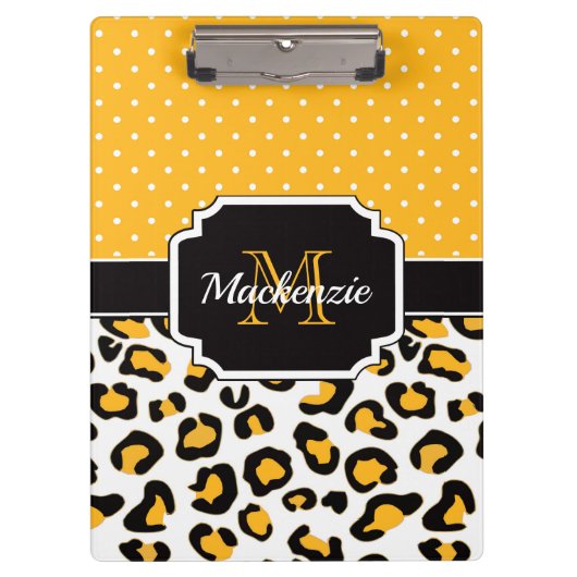 Cute Leopard Print Klembord (Voorkant)