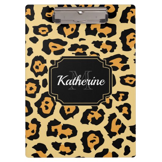 Cute Leopard Print Klembord (Voorkant)