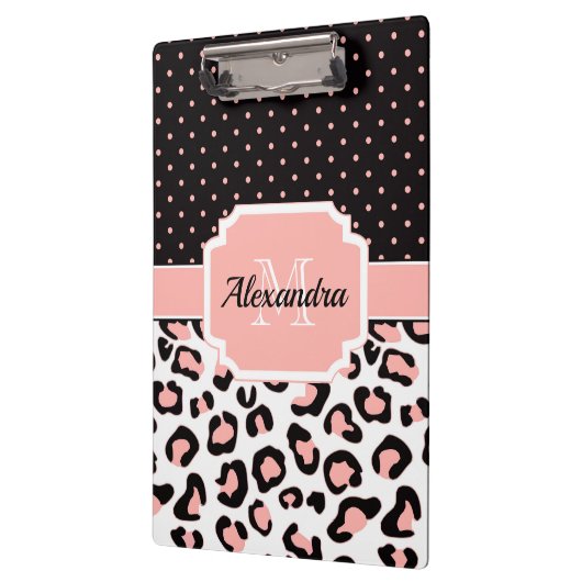 Cute Leopard Print Klembord (Links)