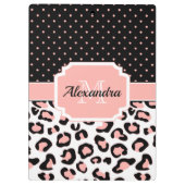 Cute Leopard Print Klembord (Achterkant)
