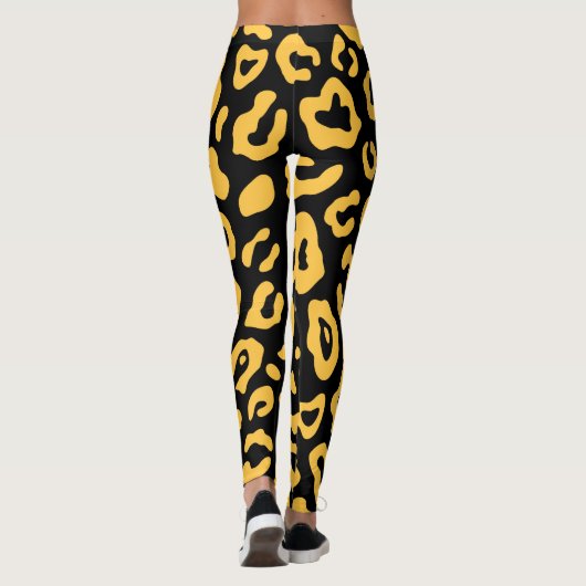 Cute Leopard Print Leggings (Achterkant)