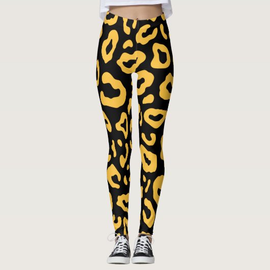 Cute Leopard Print Leggings (Voorkant)