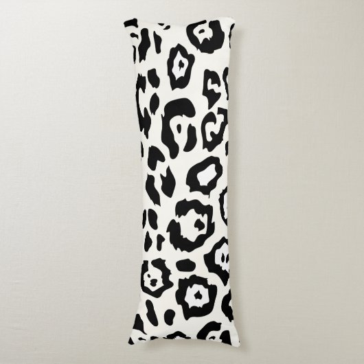 Cute Leopard Print Lichaamskussen (Voorkant Verticaal)