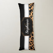 Cute Leopard Print Lichaamskussen (Achterkant (Verticaal))