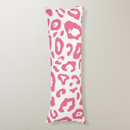 Cute Leopard Print Lichaamskussen (Voorkant Verticaal)