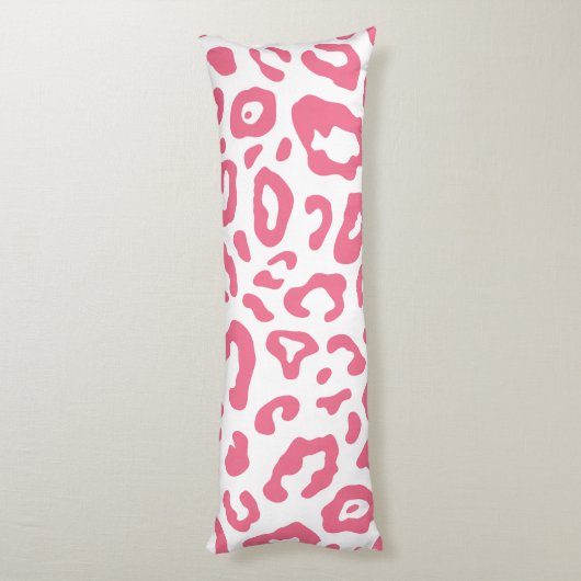 Cute Leopard Print Lichaamskussen (Achterkant (Verticaal))