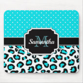 Cute Leopard Print Muismat (Voorkant)