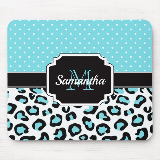 Cute Leopard Print Muismat (Voorkant)