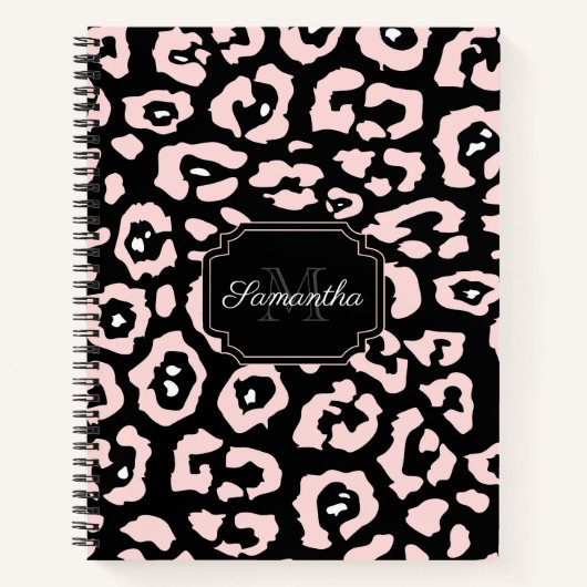 Cute Leopard Print Notitieboek (Voorkant)