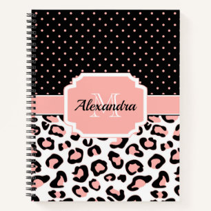 Cute Leopard Print Notitieboek