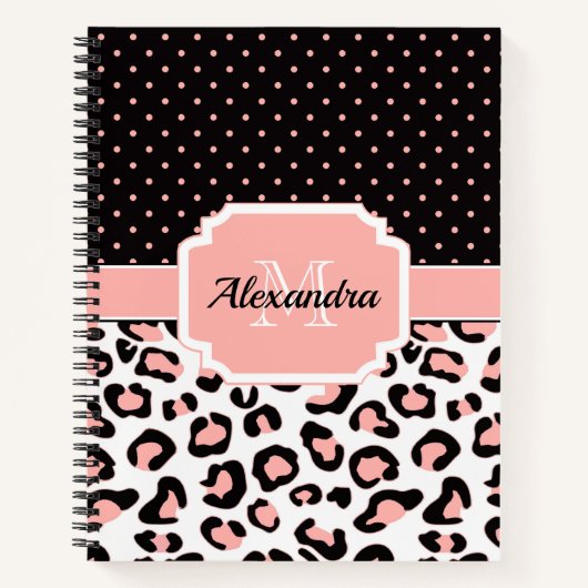 Cute Leopard Print Notitieboek (Voorkant)