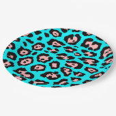 Cute Leopard Print Papieren Bordje (Gekanteld)