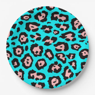 Cute Leopard Print Papieren Bordje