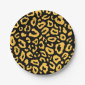 Cute Leopard Print Papieren Bordje (Voorkant)