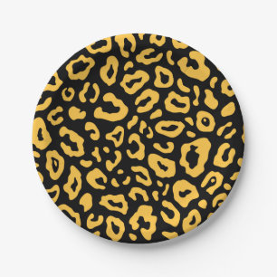 Cute Leopard Print Papieren Bordje