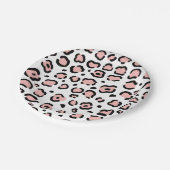 Cute Leopard Print Papieren Bordje (Gekanteld)
