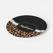 Cute Leopard Print Papieren Bordje (Gekanteld)