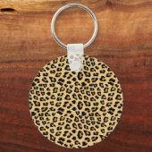 Cute Leopard Print Patroon Sleutelhanger (Voorkant)