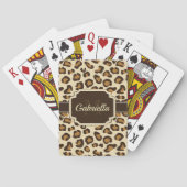 Cute Leopard Print Pokerkaarten (Achterkant)