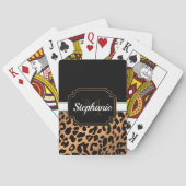 Cute Leopard Print Pokerkaarten (Achterkant)