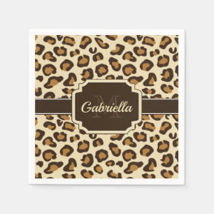 Cute Leopard Print Servet
