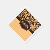 Cute Leopard Print Servet (Hoek)