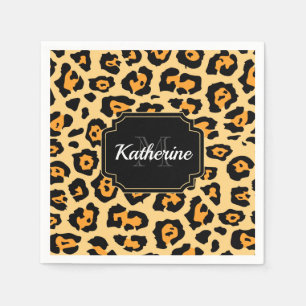 Cute Leopard Print Servet