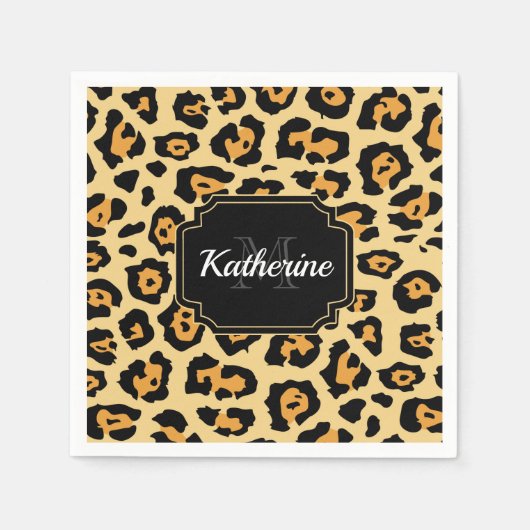 Cute Leopard Print Servet (Voorkant)