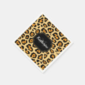 Cute Leopard Print Servet (Hoek)