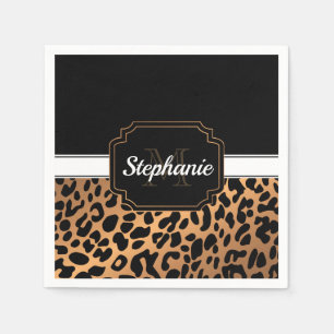 Cute Leopard Print Servet