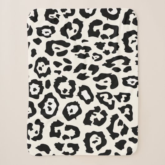 Cute Leopard Print Sherpa Deken (Voorkant)