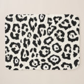 Cute Leopard Print Sherpa Deken (Voorkant (horizontaal))