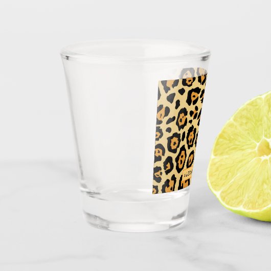 Cute Leopard Print Shot Glas (Links)