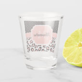 Cute Leopard Print Shot Glas (Achterkant)