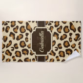 Cute Leopard Print Strandlaken (Voorkant)