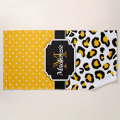 Cute Leopard Print Strandlaken (Voorkant)