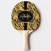 Cute Leopard Print Tafeltennisbatje (Achterkant)