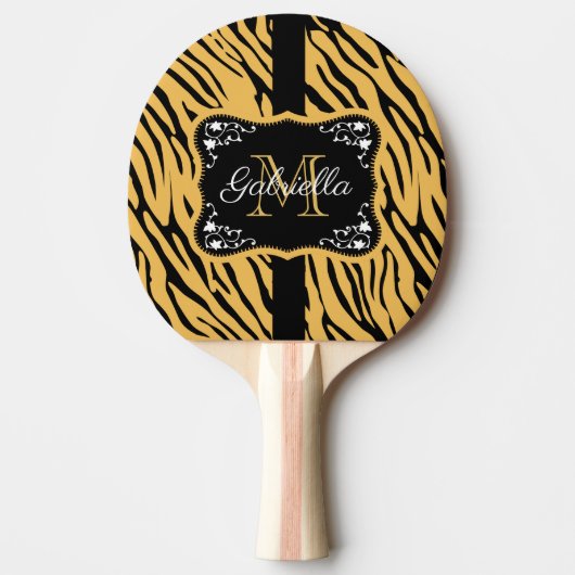 Cute Leopard Print Tafeltennisbatje (Voorkant)