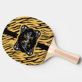 Cute Leopard Print Tafeltennisbatje (Zijkant)