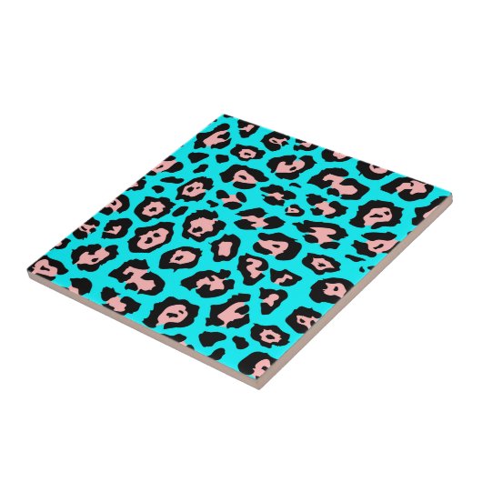 Cute Leopard Print Tegeltje (Zijkant)