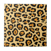Cute Leopard Print Tegeltje (Voorkant)