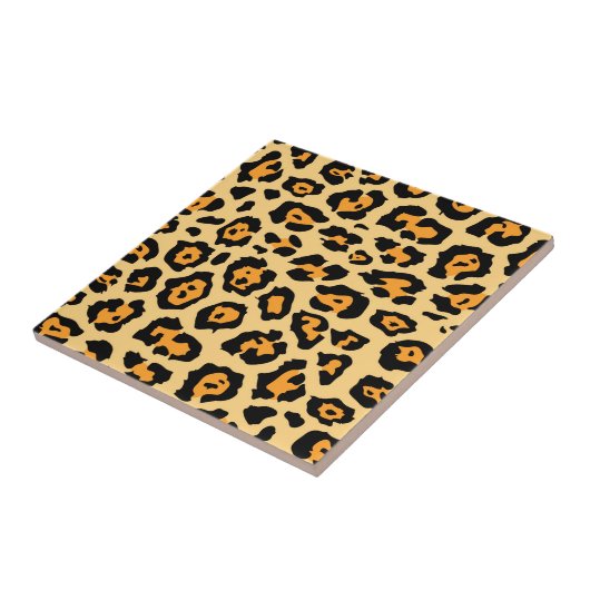 Cute Leopard Print Tegeltje (Zijkant)
