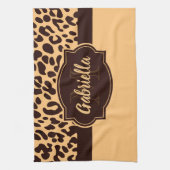 Cute Leopard Print Theedoek (Verticaal)