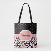 Cute Leopard Print Tote Bag (Voorkant)