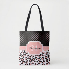 Cute Leopard Print Tote Bag