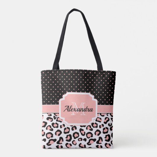 Cute Leopard Print Tote Bag (Achterkant)