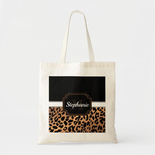 Cute Leopard Print Tote Bag (Voorkant)