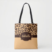 Cute Leopard Print Tote Bag (Voorkant)